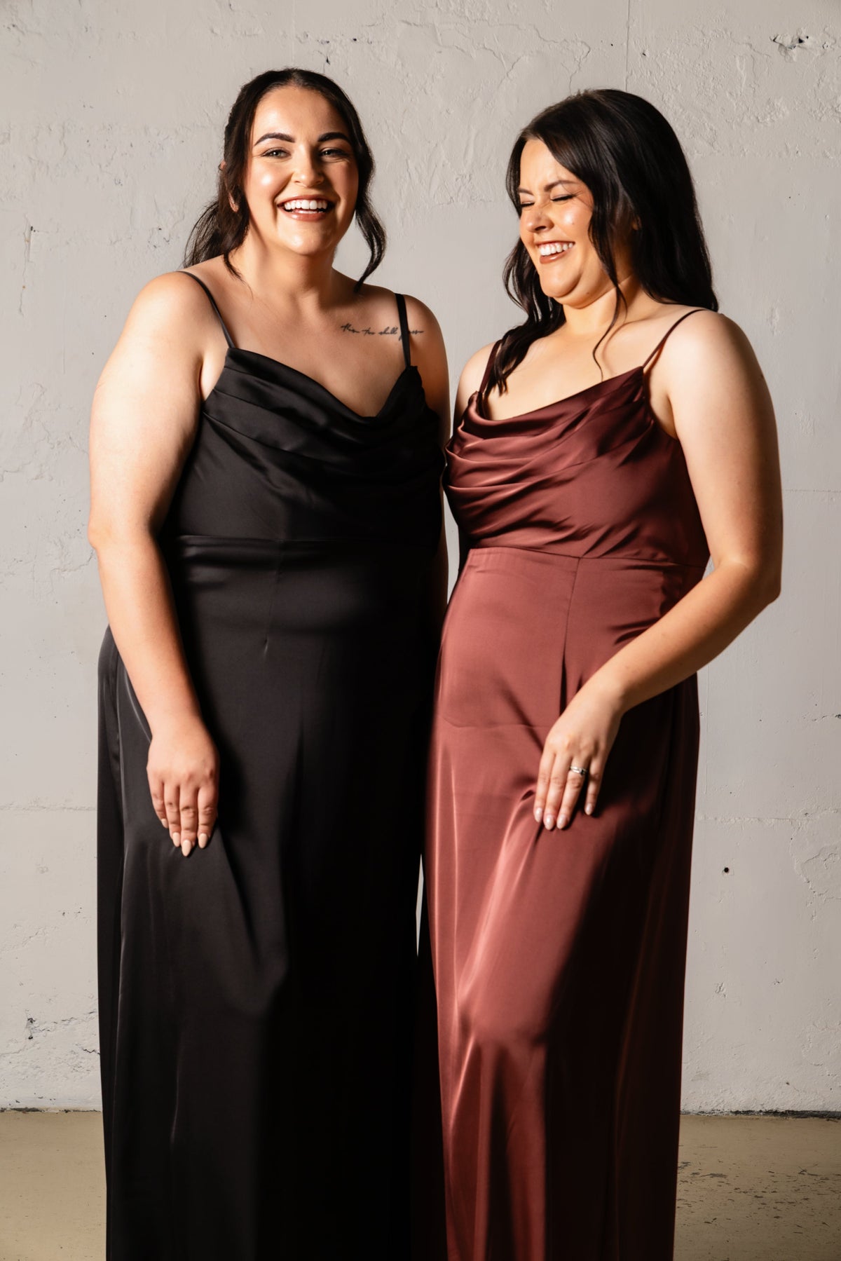 JOUNE Satin Dresses