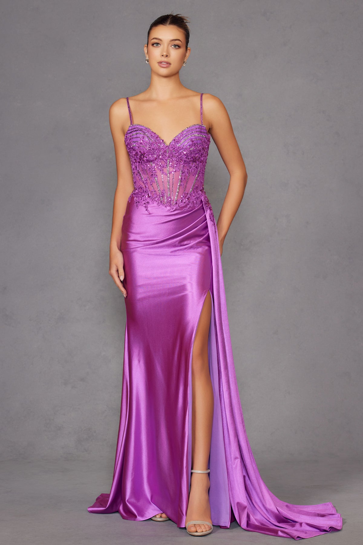 Jeordyn Fitted Corset Gown - Dress - Juliet