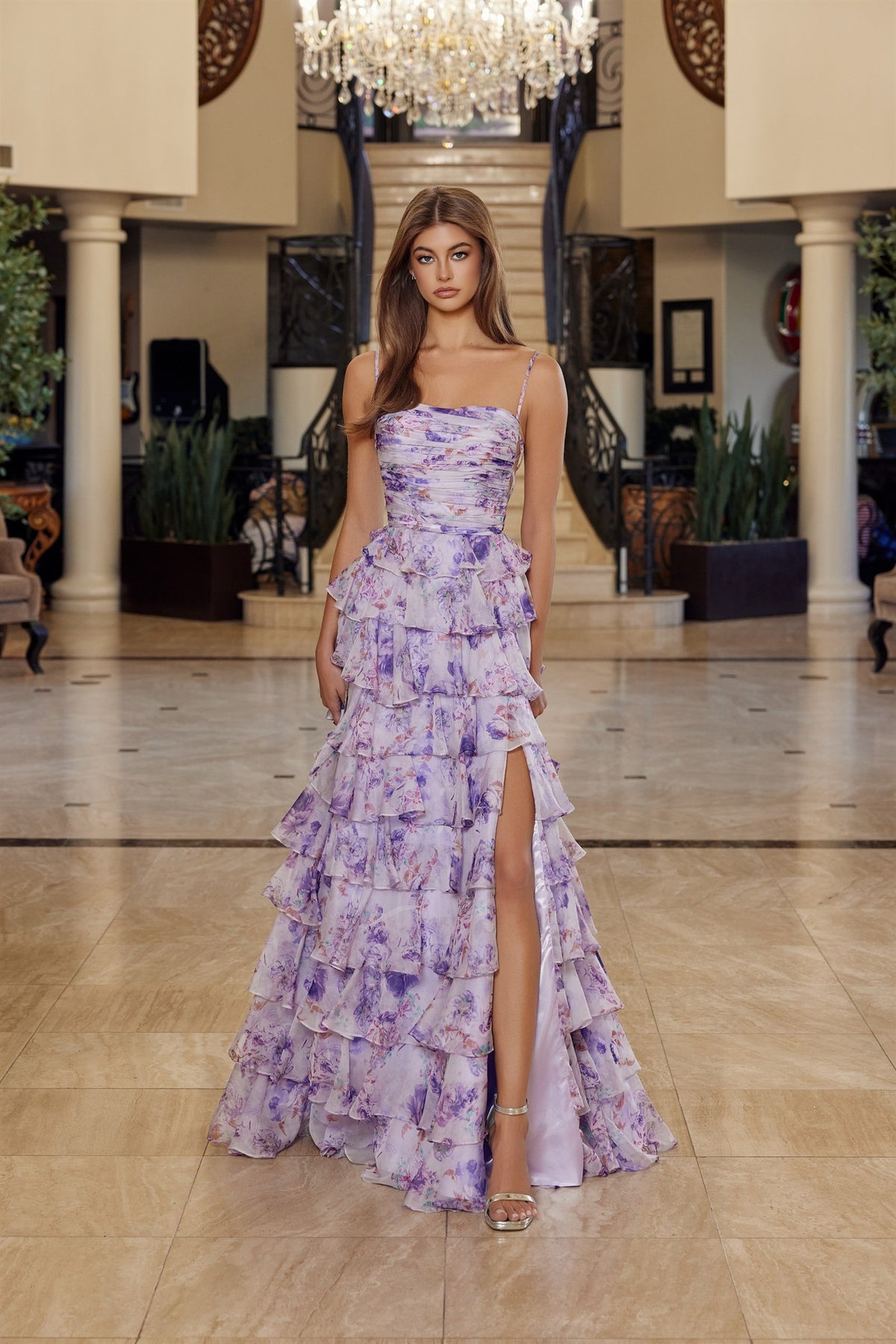 Camilla Tiered Gown Lilac - Dress - Nox Anabel