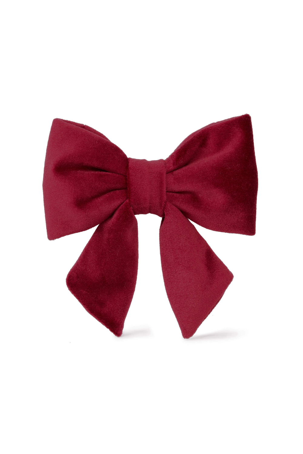 Burgundy Velvet Dog Bow - Giftware - The Foggy Dog