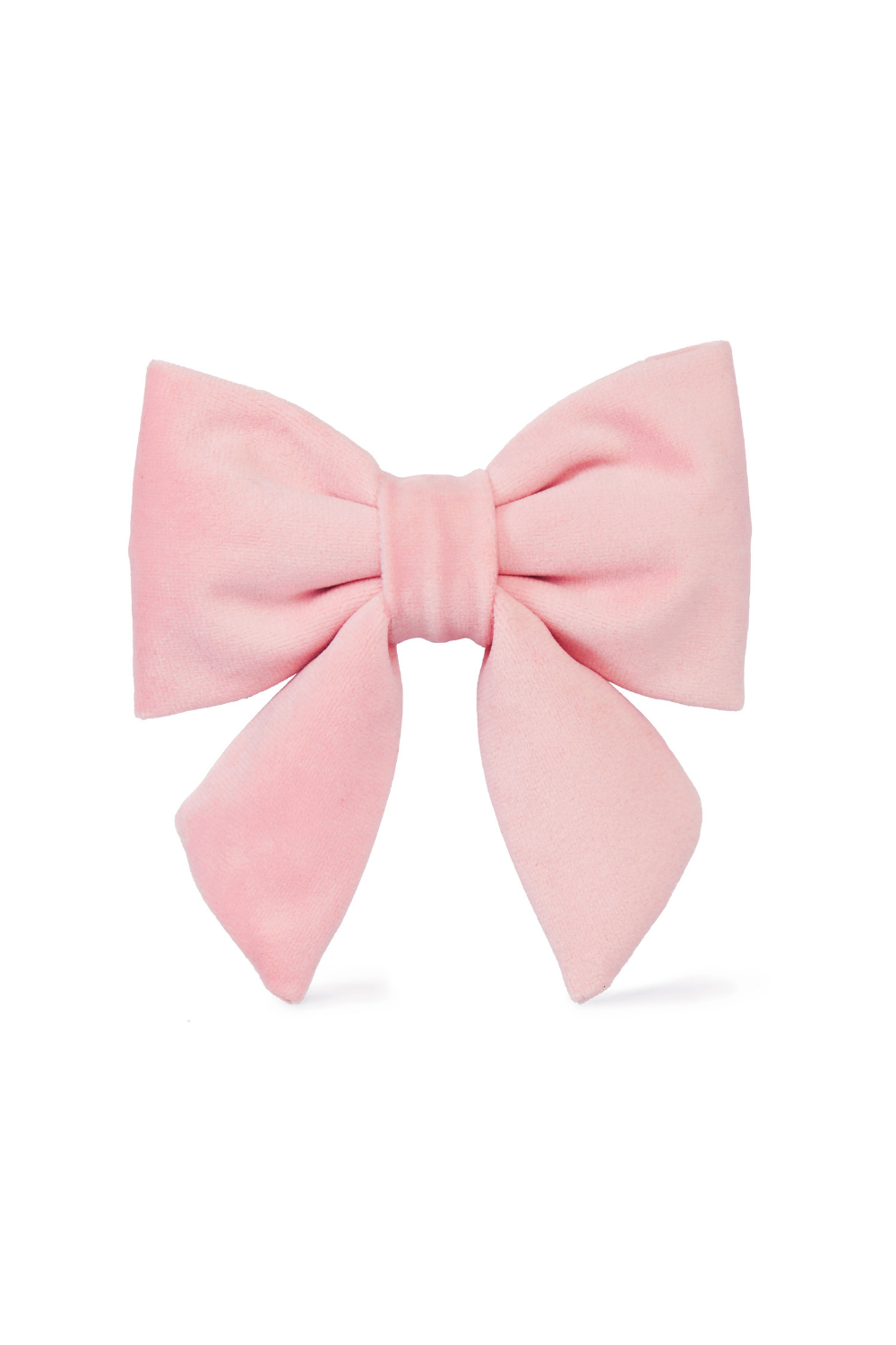 Blush Pink Velvet Dog Bow - Giftware - The Foggy Dog