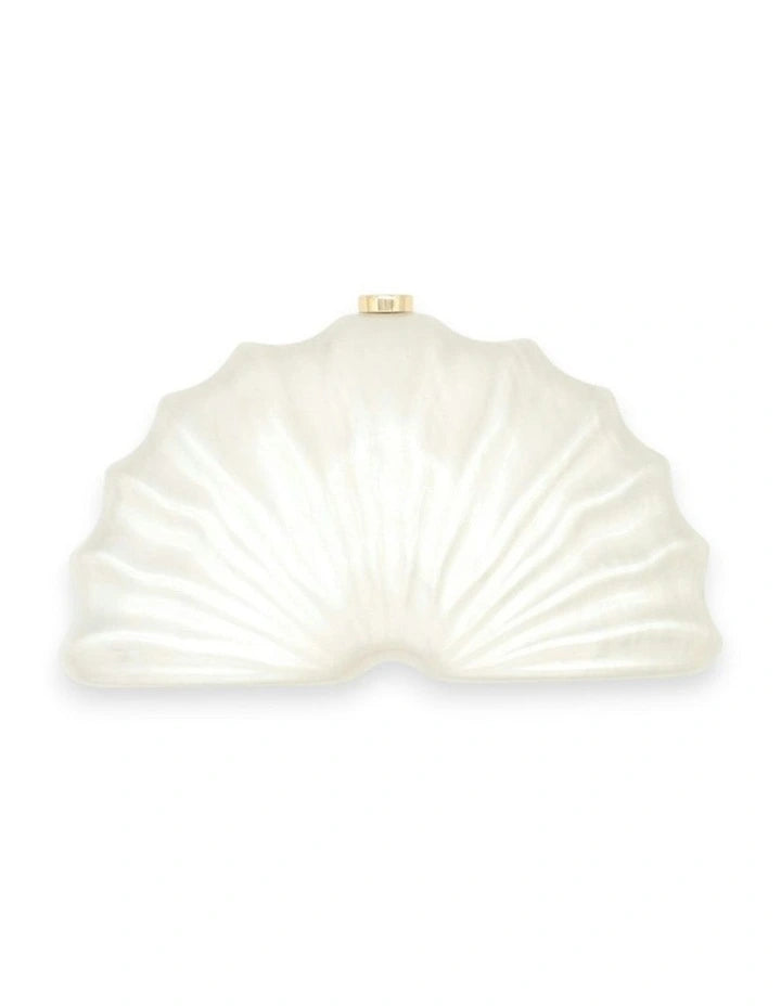 Meri Acrylic Clutch in White - Accessory - Morgan and Taylor
