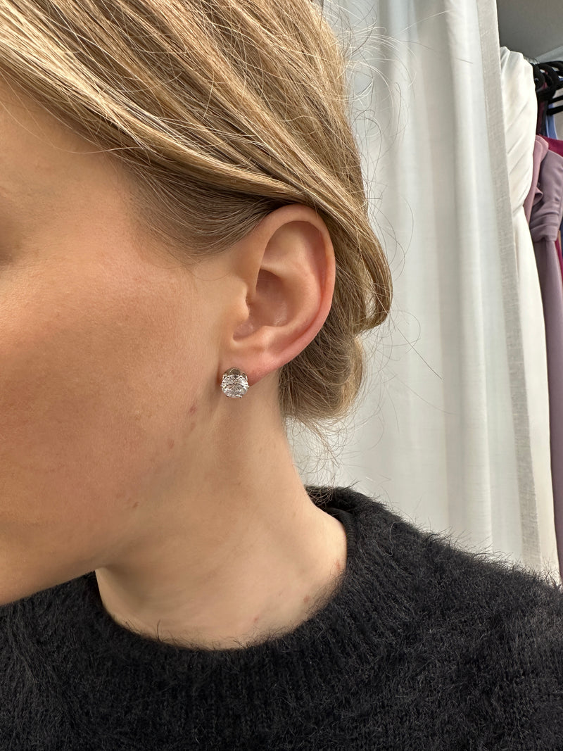 Large Crystal Stud - Jewellery - Honey Fawn