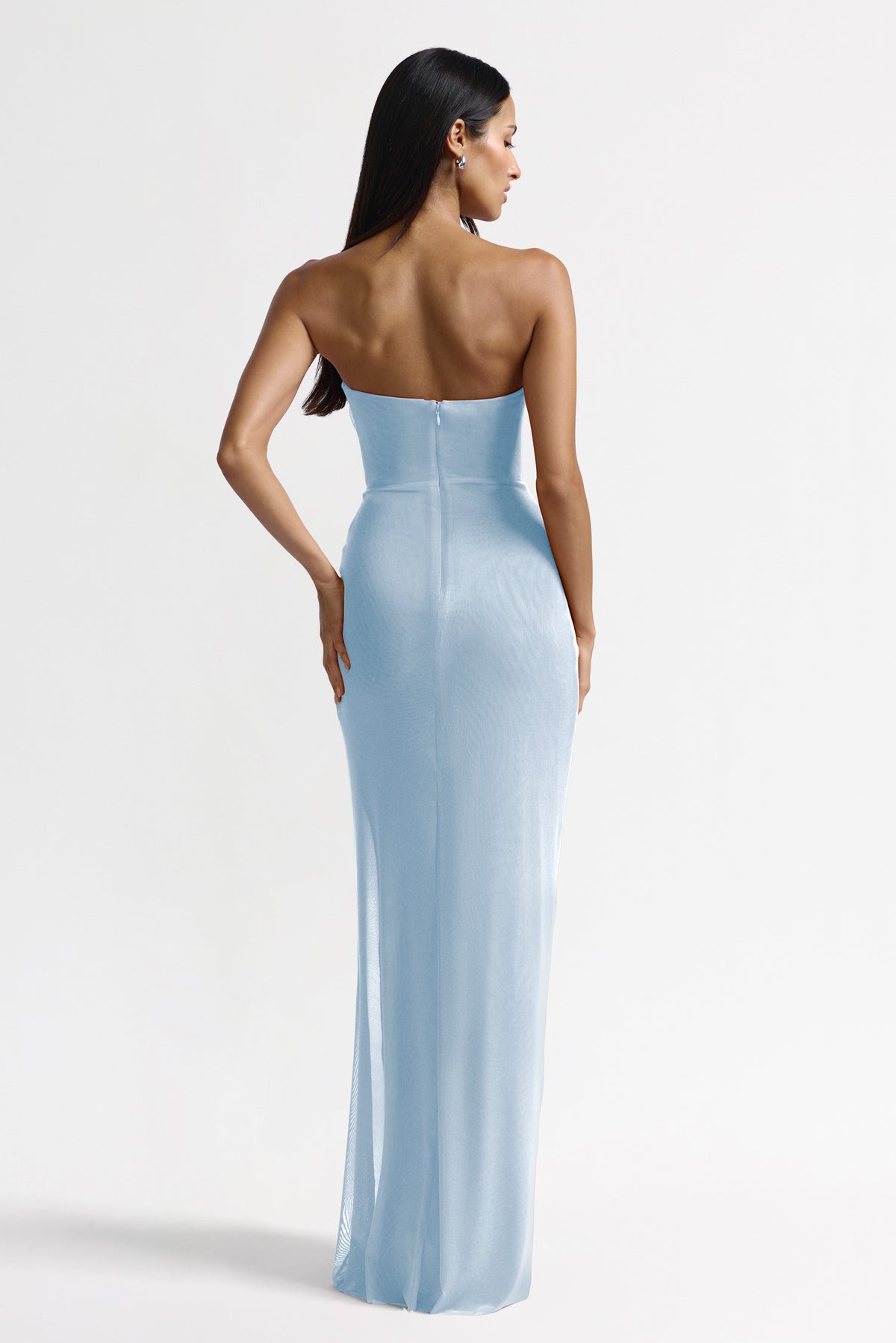Studio Lexi Jules Dress in Ice Blue, a stylish and elegant women's dress with a flowy fabric and flattering fit.