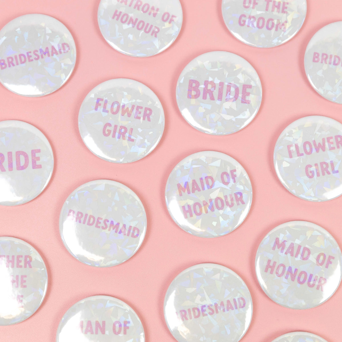 Holographic Bride Badge