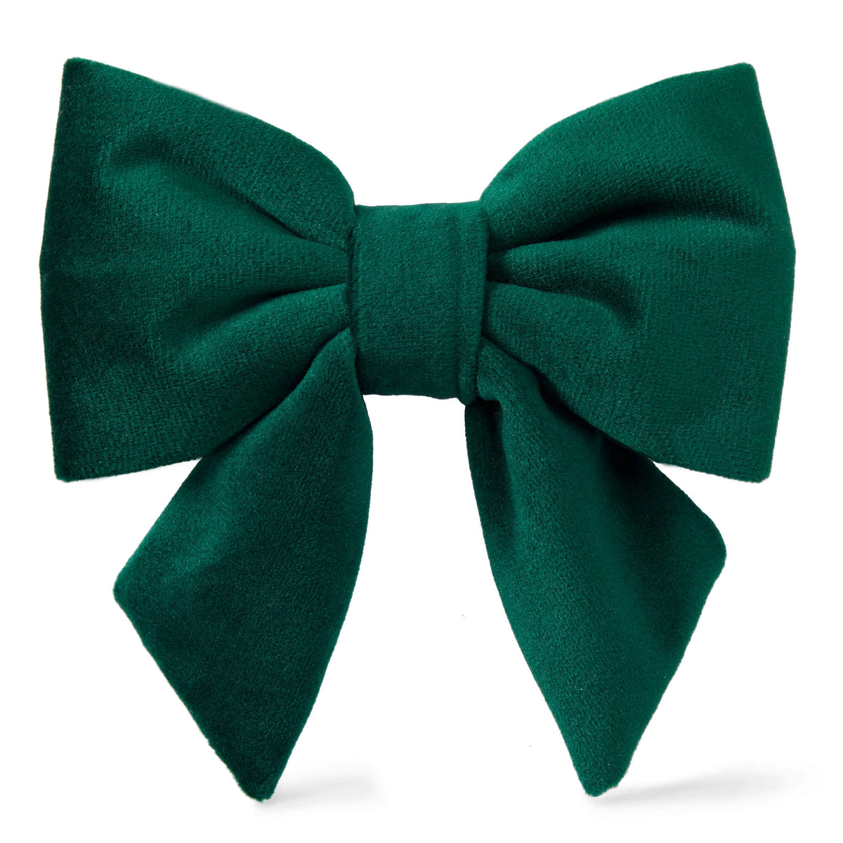 Forest Green Velvet Dog Bow - Giftware - The Foggy Dog