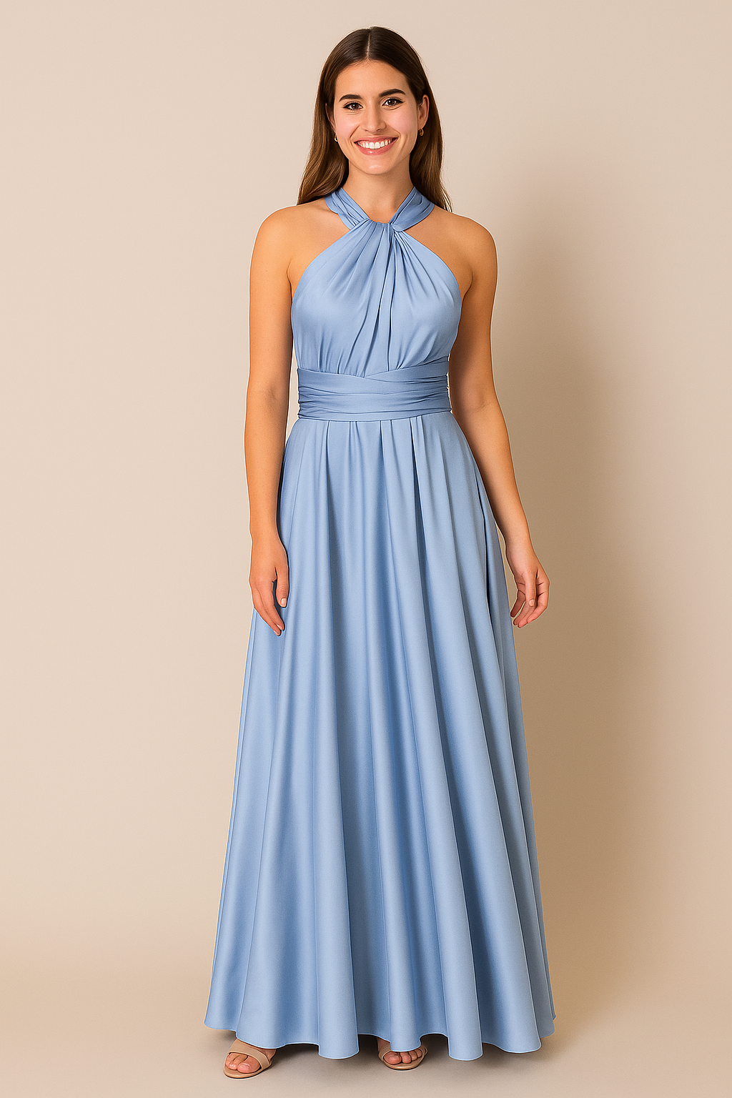 Satin Multiway Cornflower - Dress - Jacqueline Louise