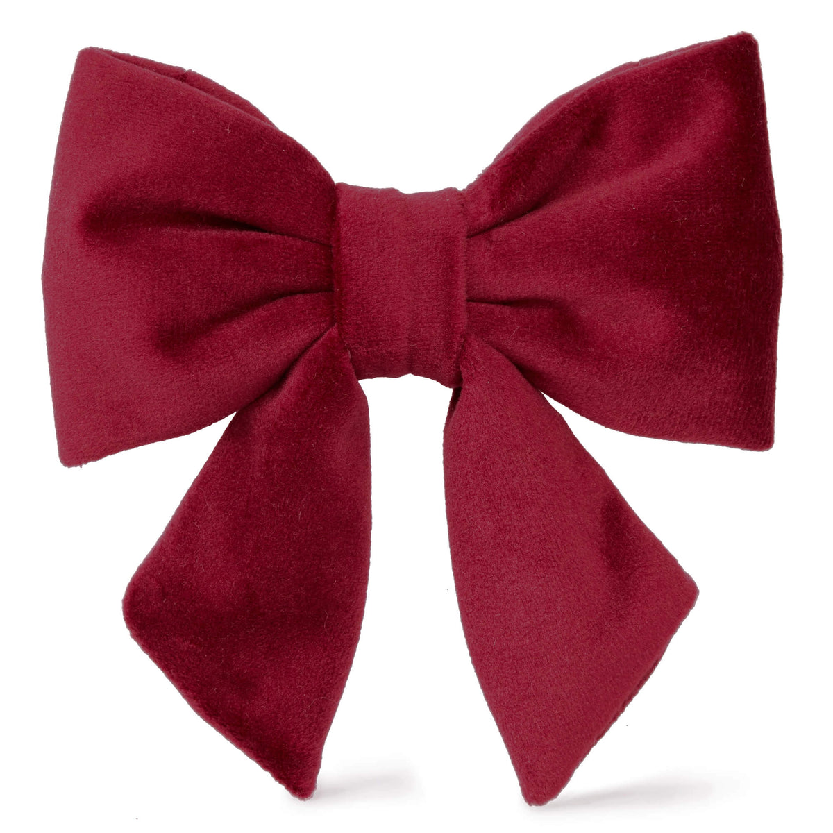 Burgundy Velvet Dog Bow - Giftware - The Foggy Dog
