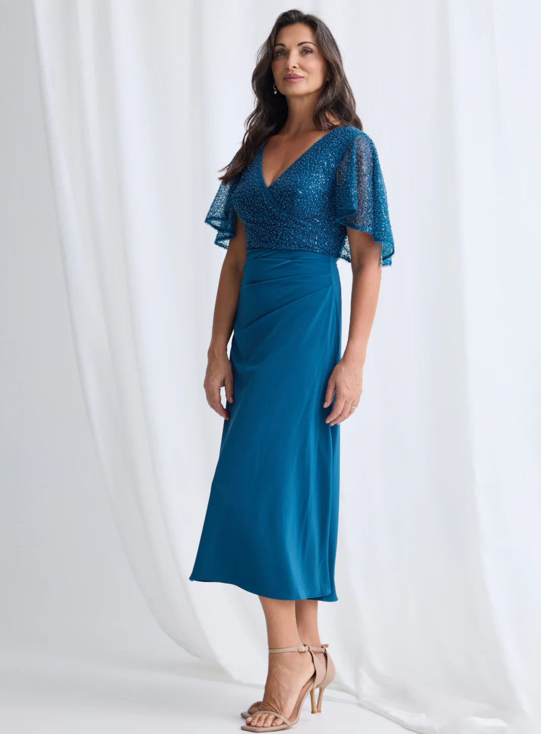 Joyce Flared Midi - Dress - Trellis Lane