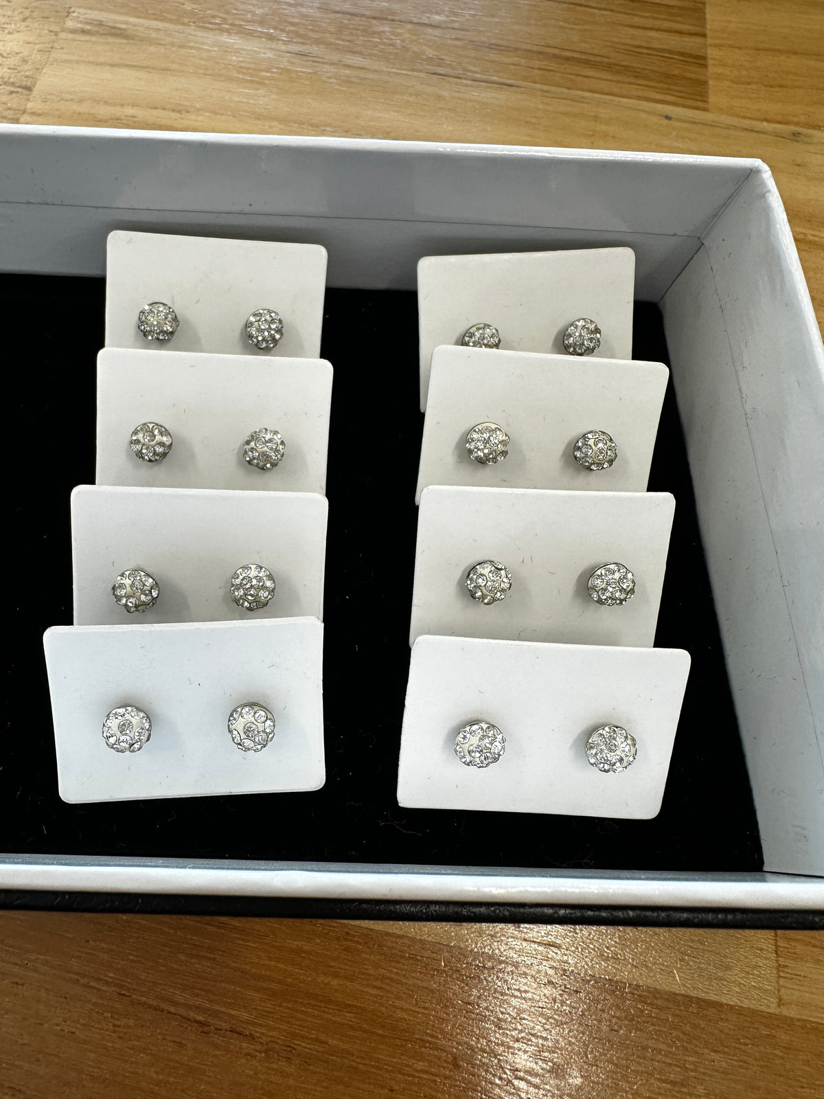 Spotted Crystal Studs Small