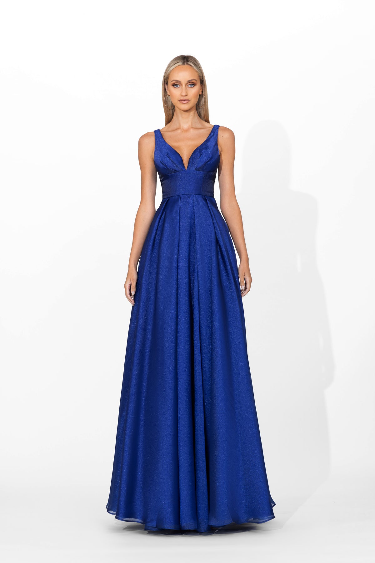 Priyanka Plunge Neck Ballgown