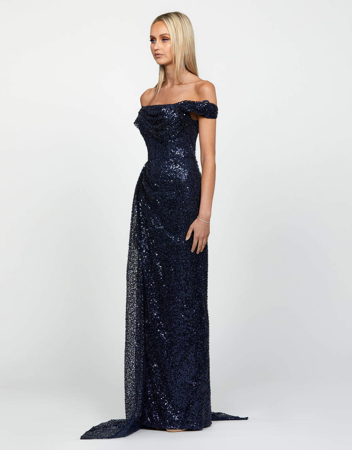 Ethel Cowl Neck Gown