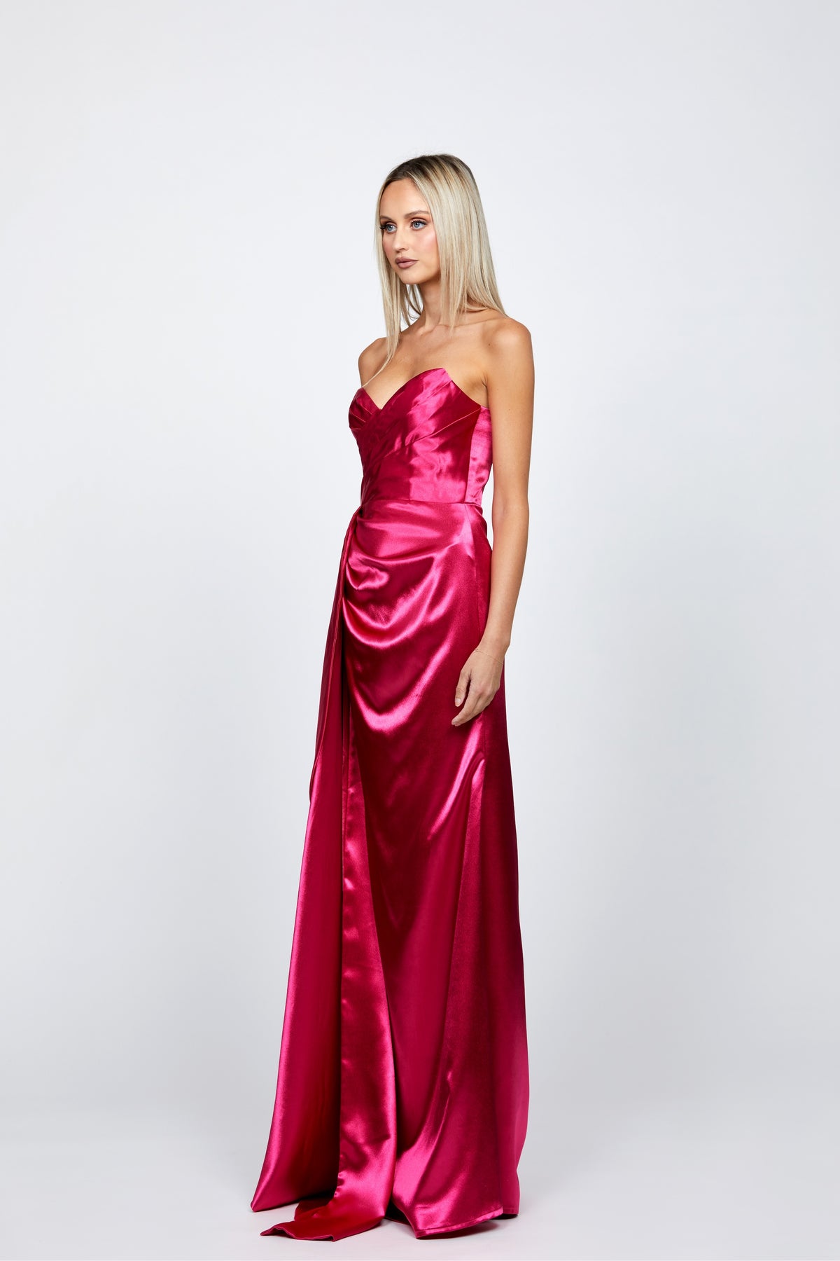 Misha Sweetheart Gown with Sash