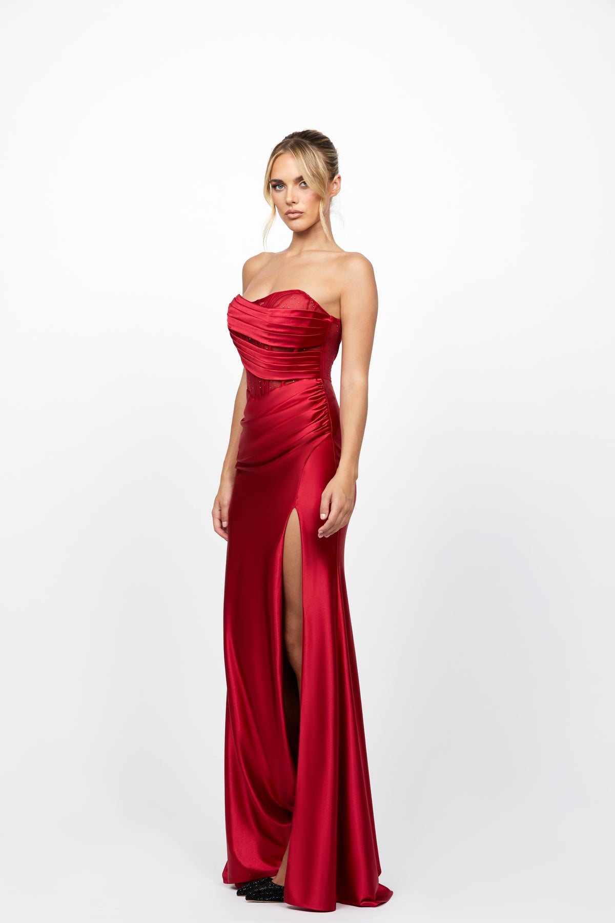 Audrey Strapless Corset Gown - Dress - Bariano
