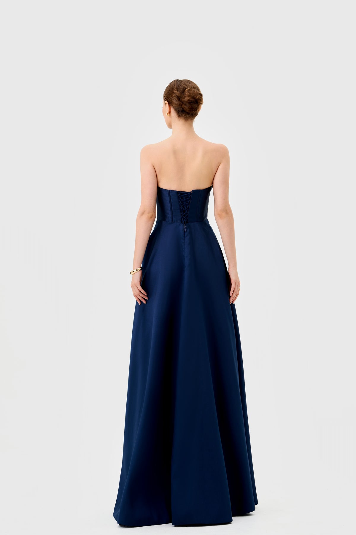 Ameira Strapless Satin Gown - Dress - Bariano
