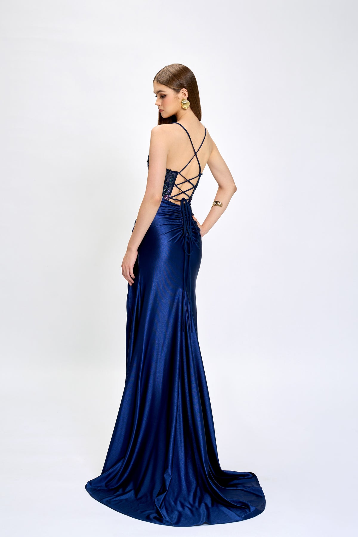 Nahdia Beaded Sequin Gown - Dress - Bariano