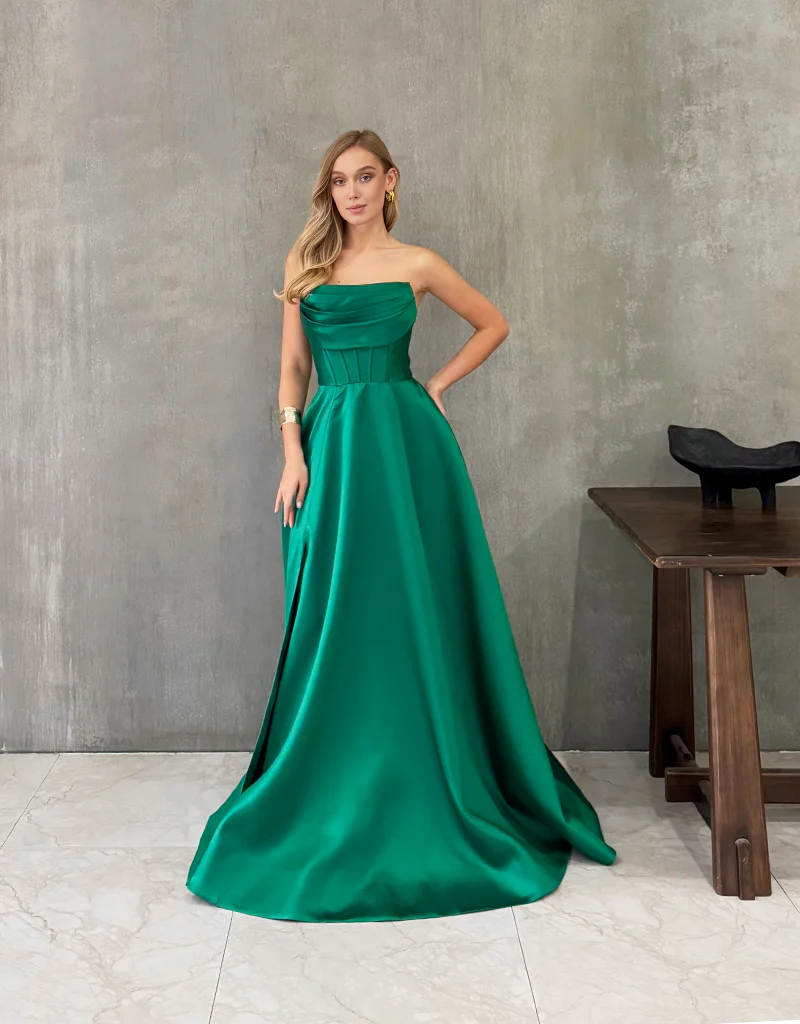 Virginia Corset Strapless Gown - Dress - Bariano