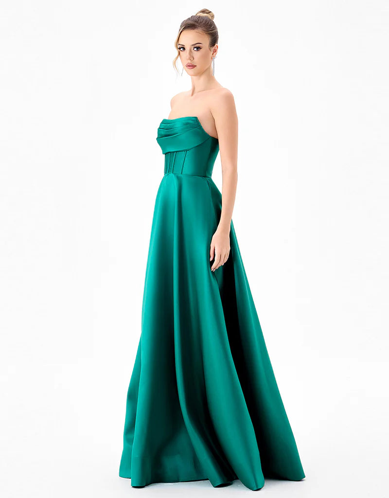 Virginia Corset Strapless Gown - Dress - Bariano