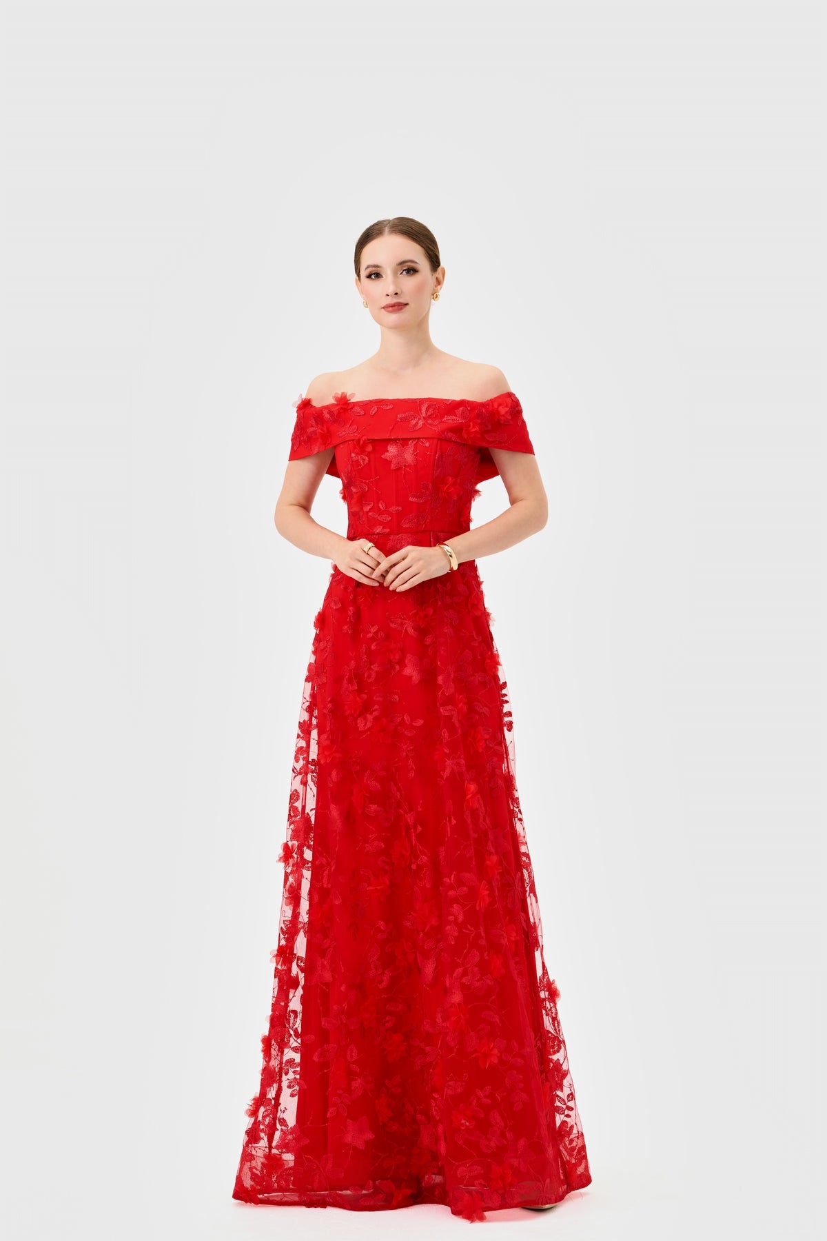 Edie Off Shoulder Gown - Dress - Bariano