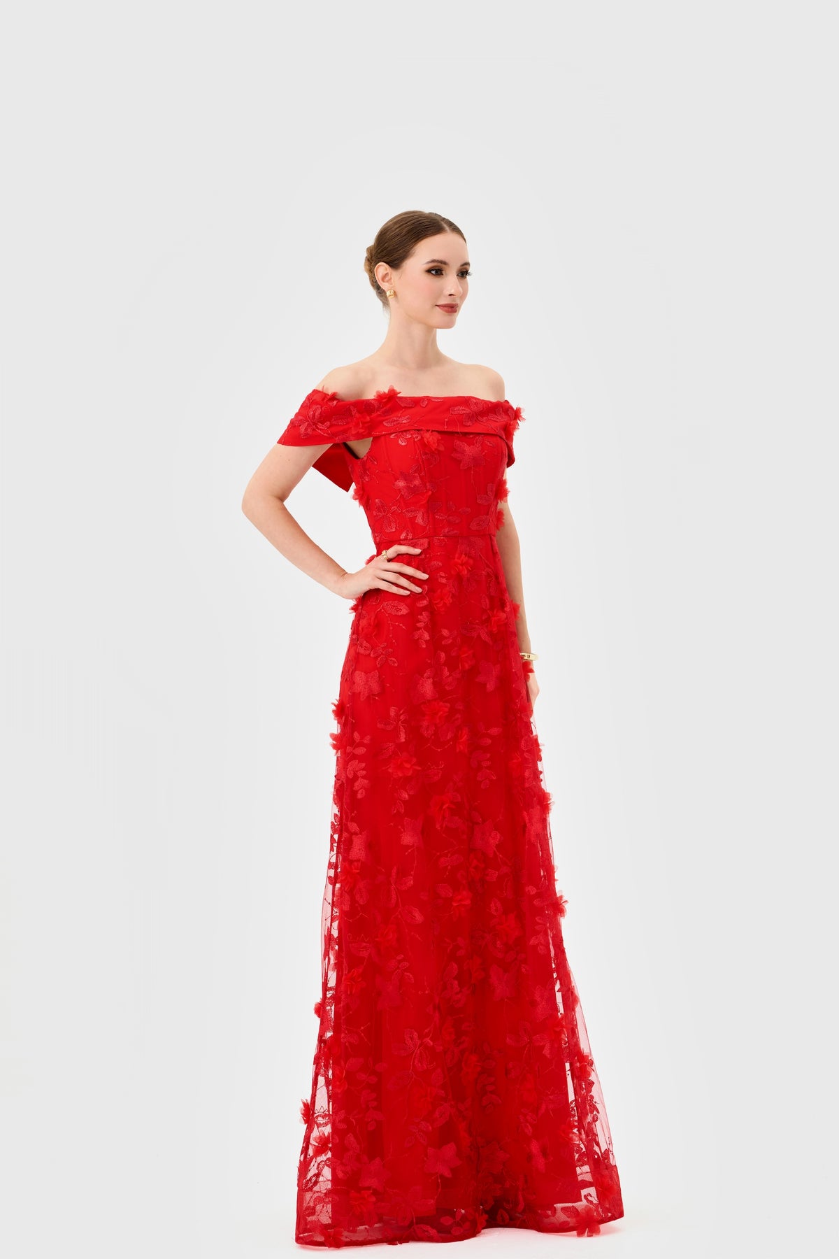 Edie Off Shoulder Gown - Dress - Bariano