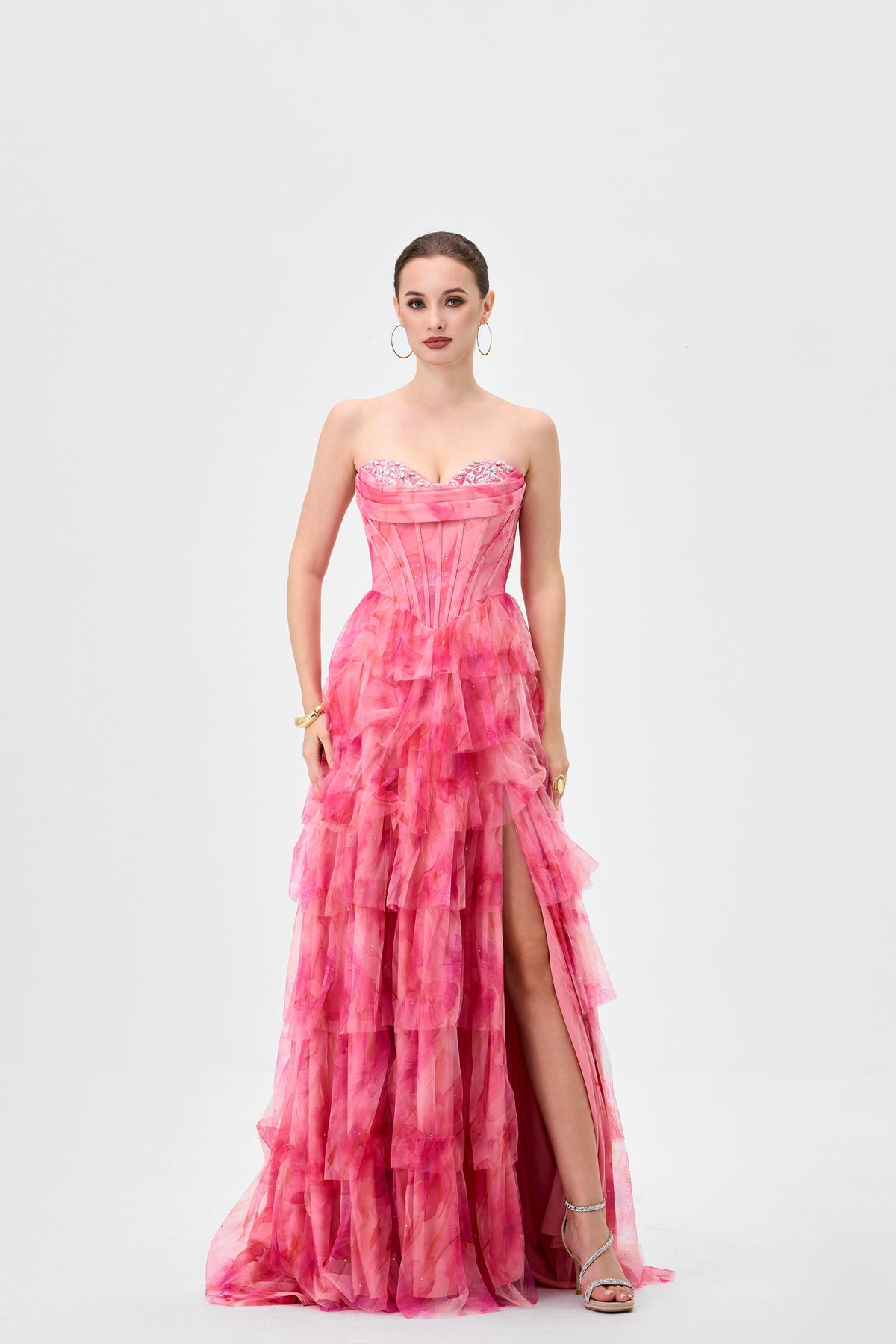 Calantha Sweetheart Tiered Ballgown - Dress - Bariano