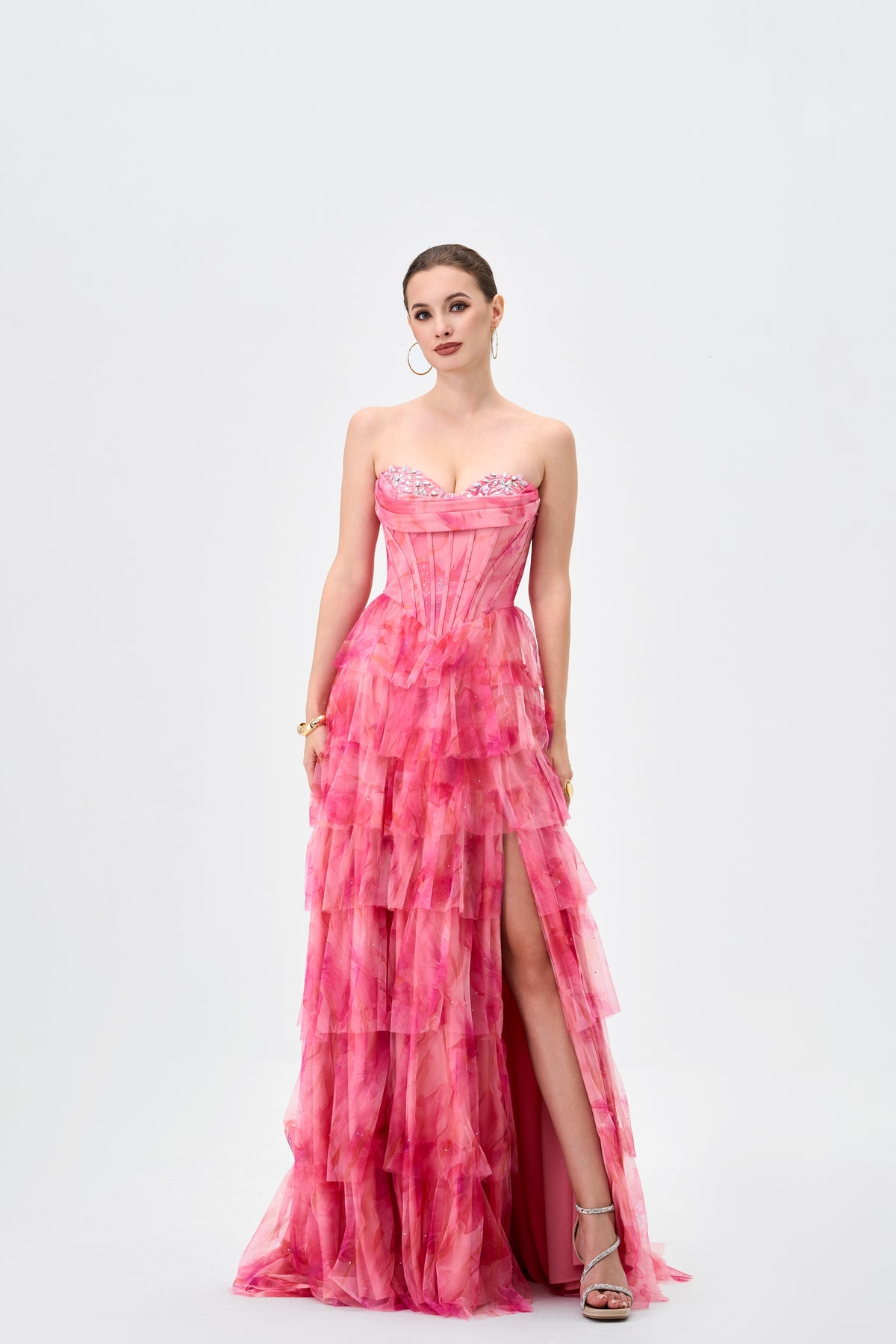 Calantha Sweetheart Tiered Ballgown - Dress - Bariano