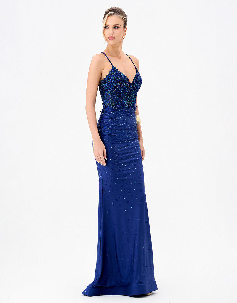 Indyanna Beaded V-Neck Gown - Dress - Bariano