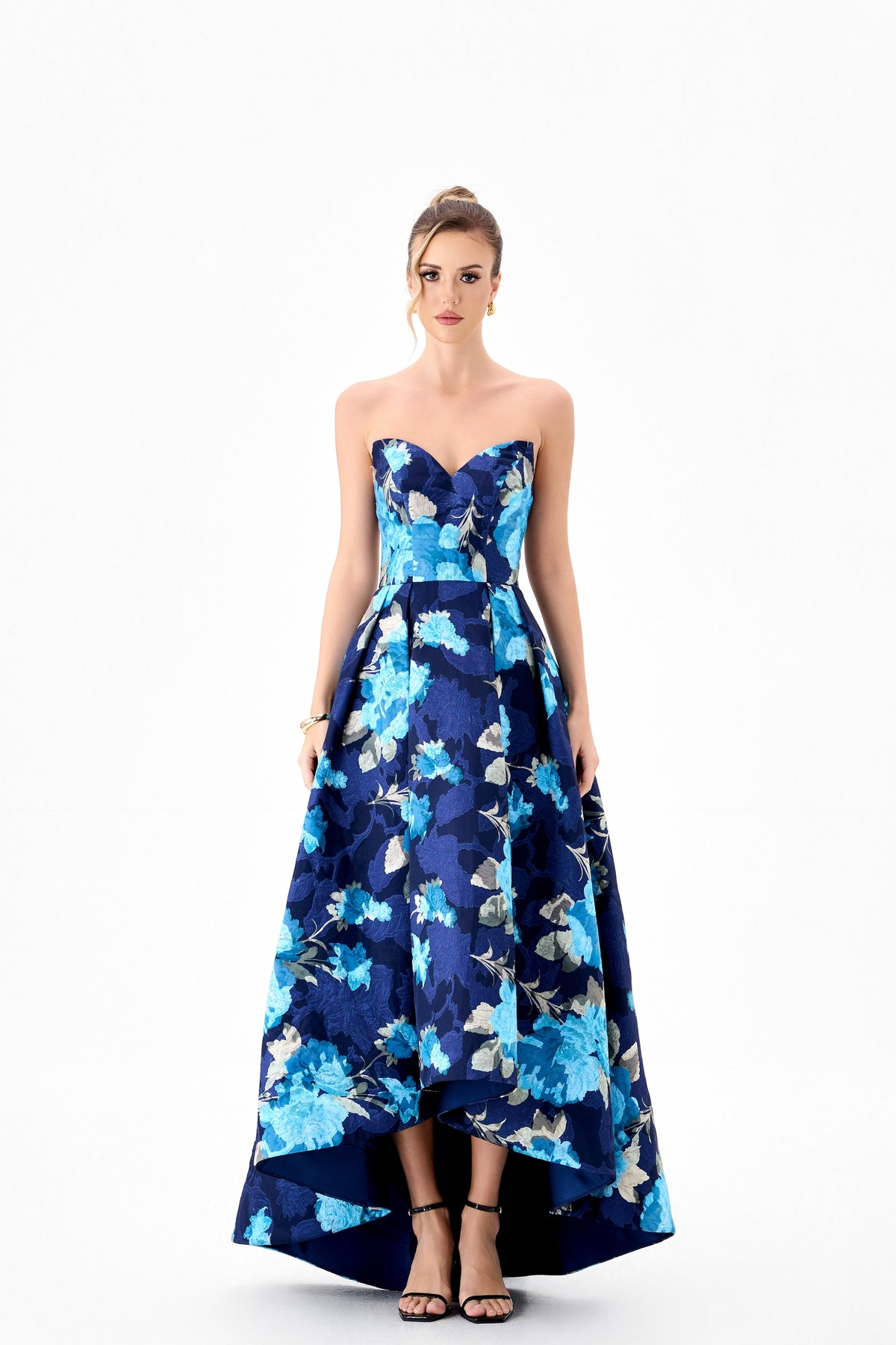 Tanica Strapless Hi-Lo Gown