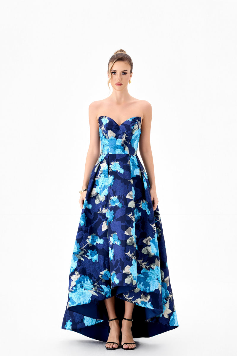 Tanica Strapless Hi-Lo Gown - Dress - Bariano