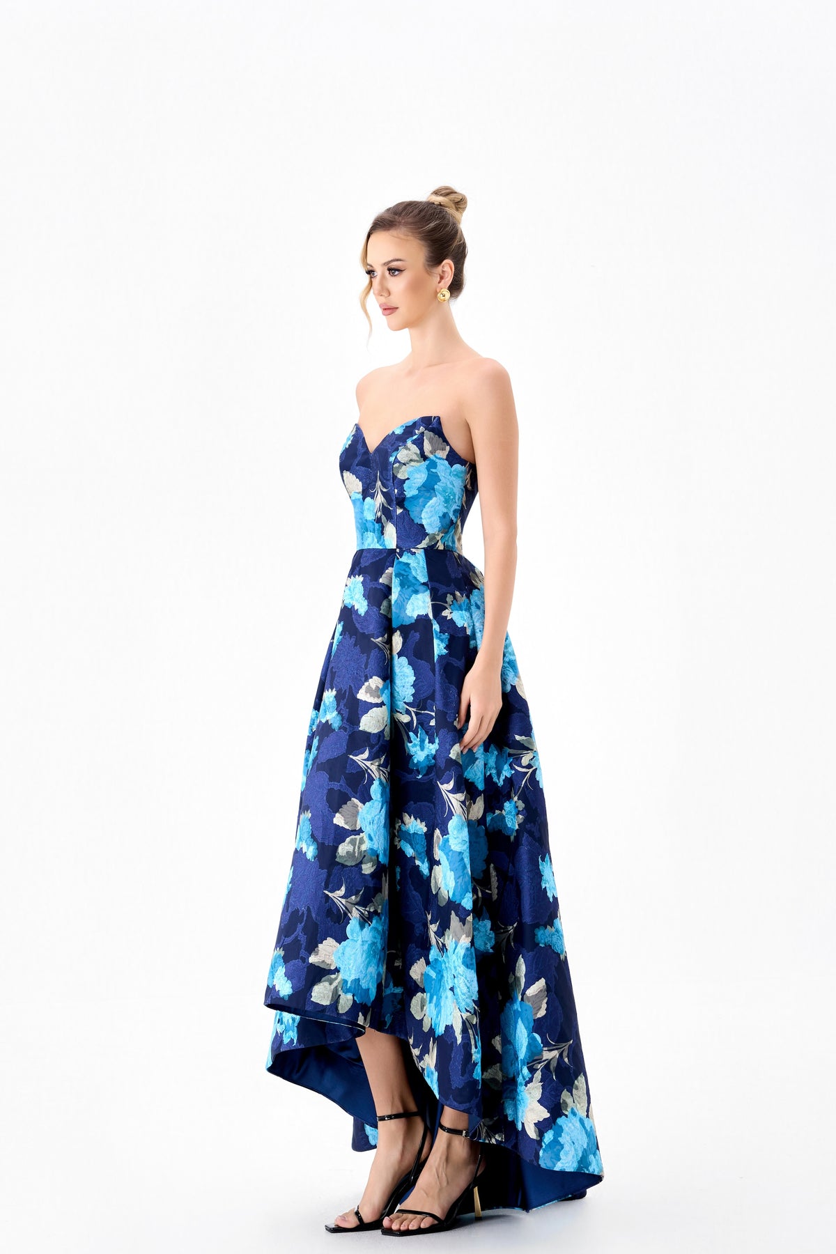 Tanica Strapless Hi-Lo Gown