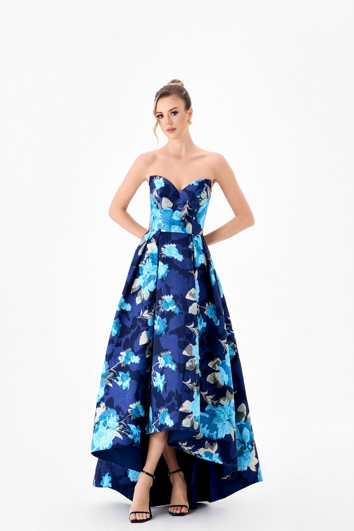Tanica Strapless Hi-Lo Gown