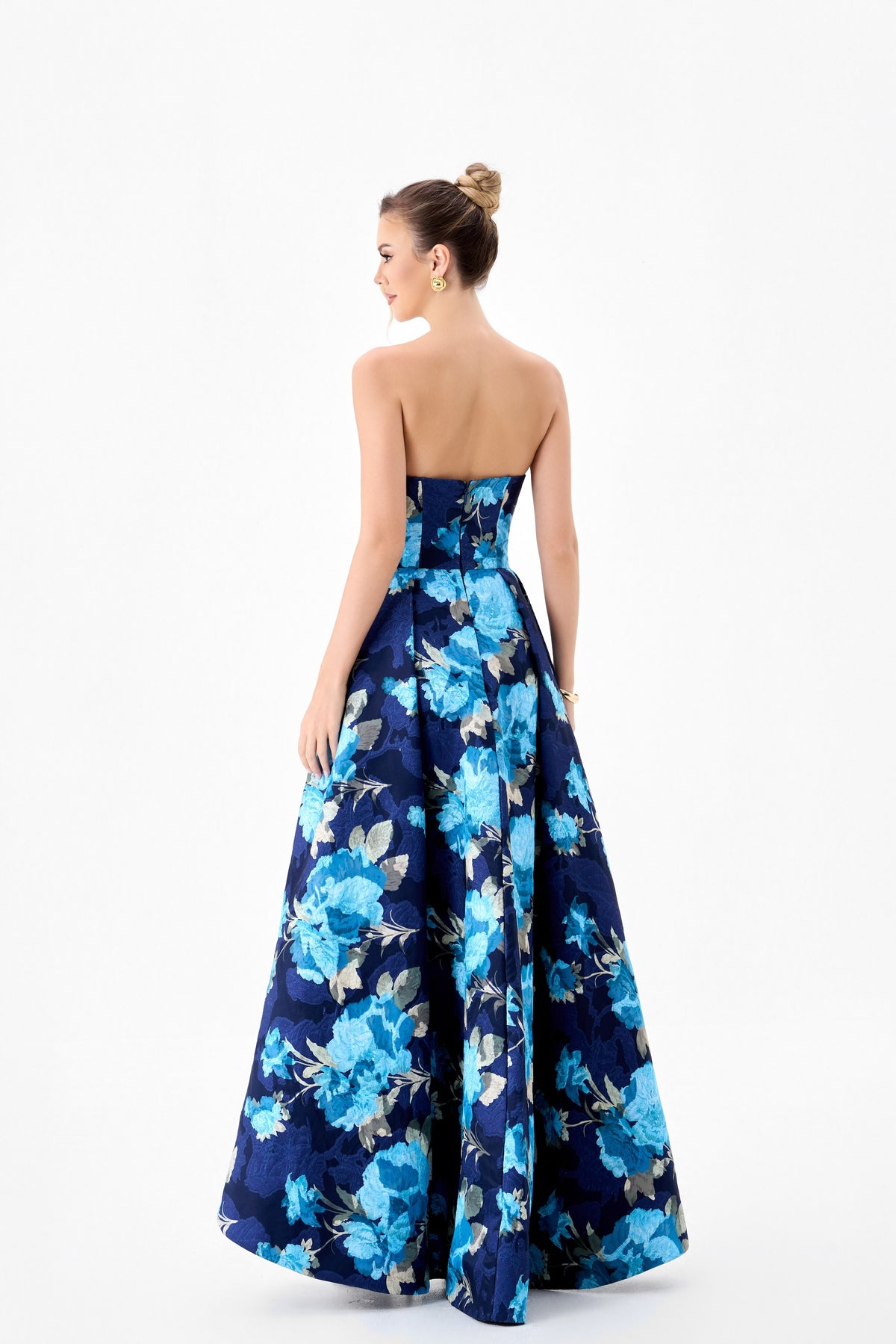 Tanica Strapless Hi-Lo Gown