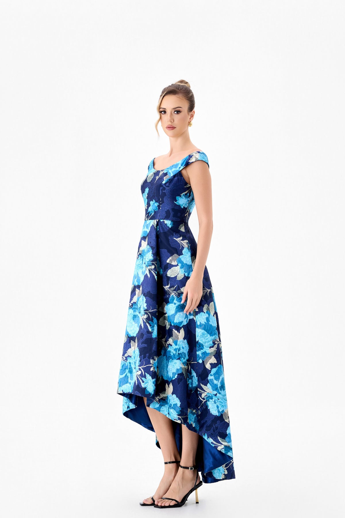 Abida Scoop Neck Hi-Low Dress