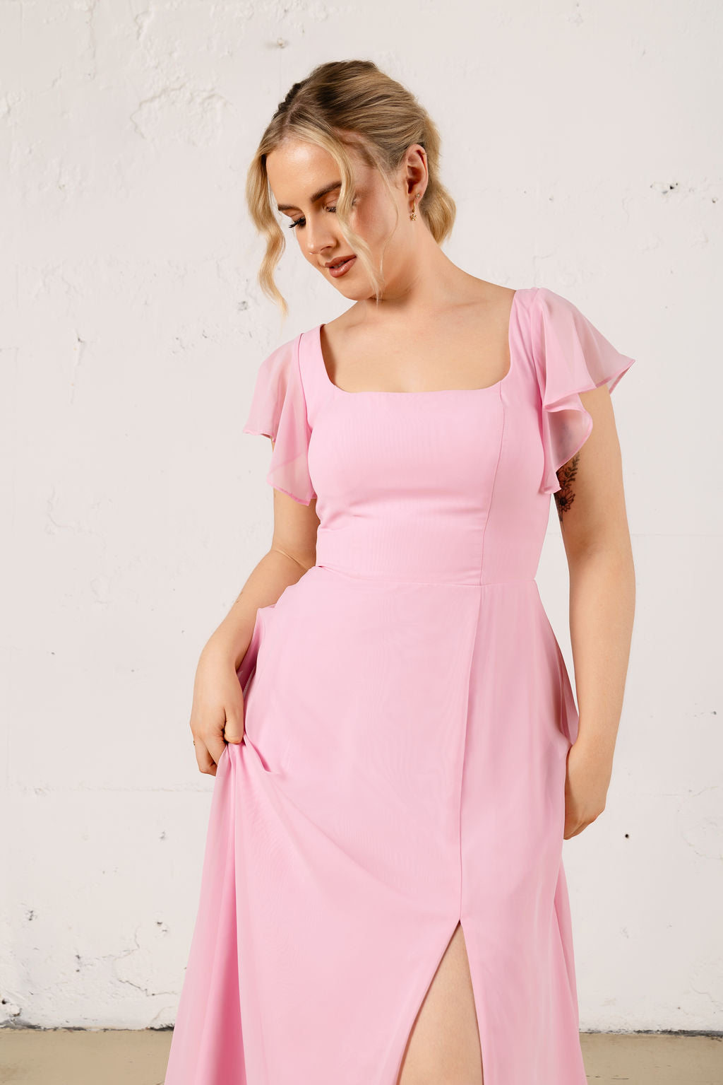 Mila Chiffon Dress - Bridesmaid Dress - JOUNE