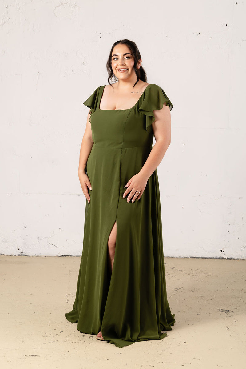 Mila Chiffon Dress - Bridesmaid Dress - JOUNE