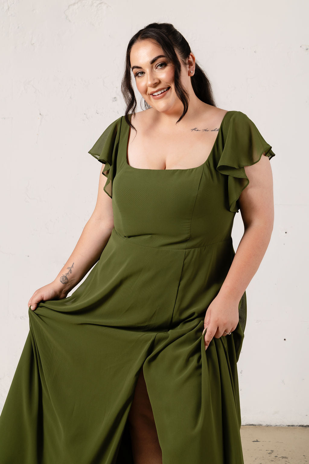 Mila Chiffon Dress - Bridesmaid Dress - JOUNE