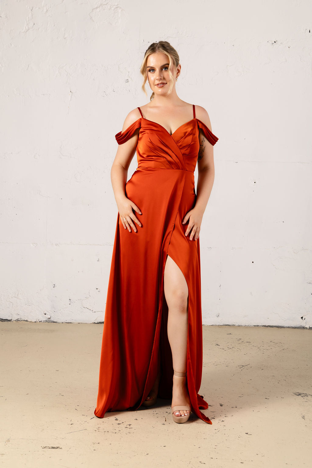 Aspen Satin Dress - Dress - JOUNE