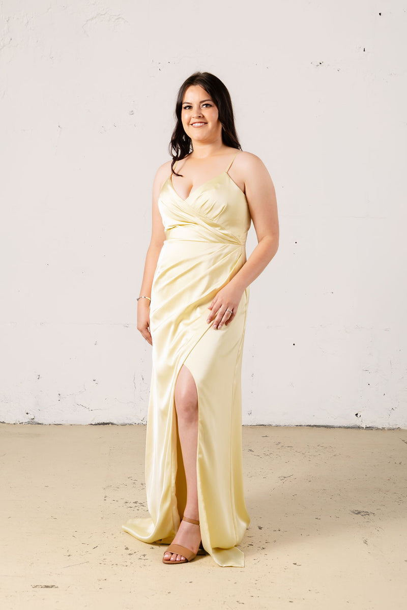 Rory Satin Dress - Dress - JOUNE