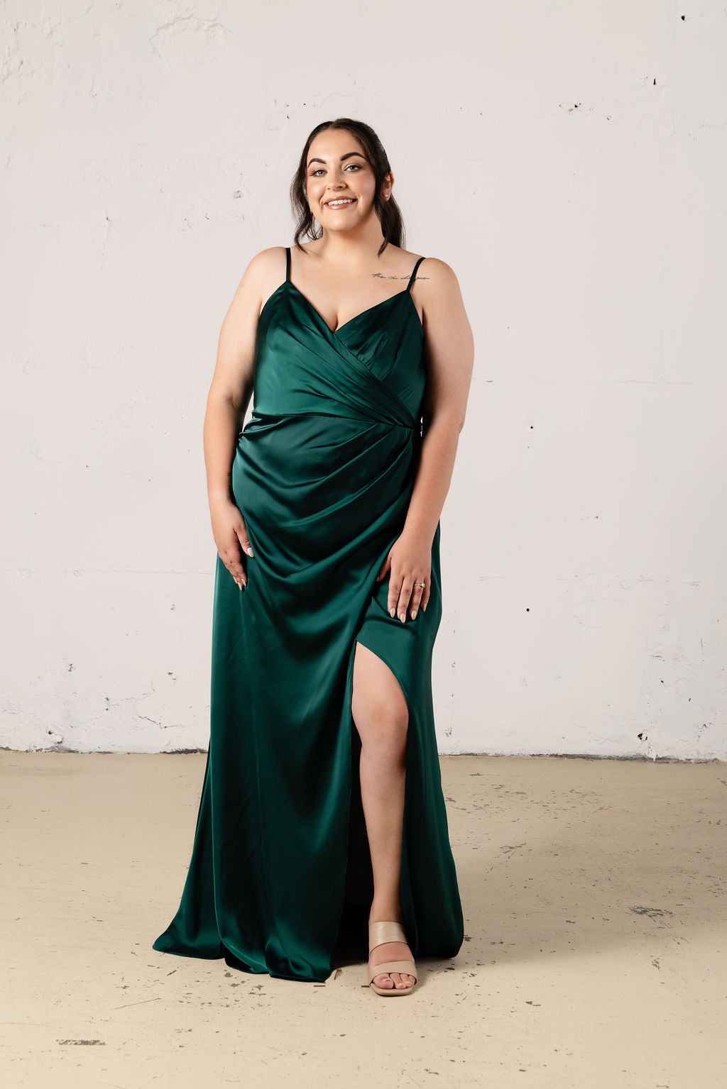 Rory Satin Dress - Dress - JOUNE