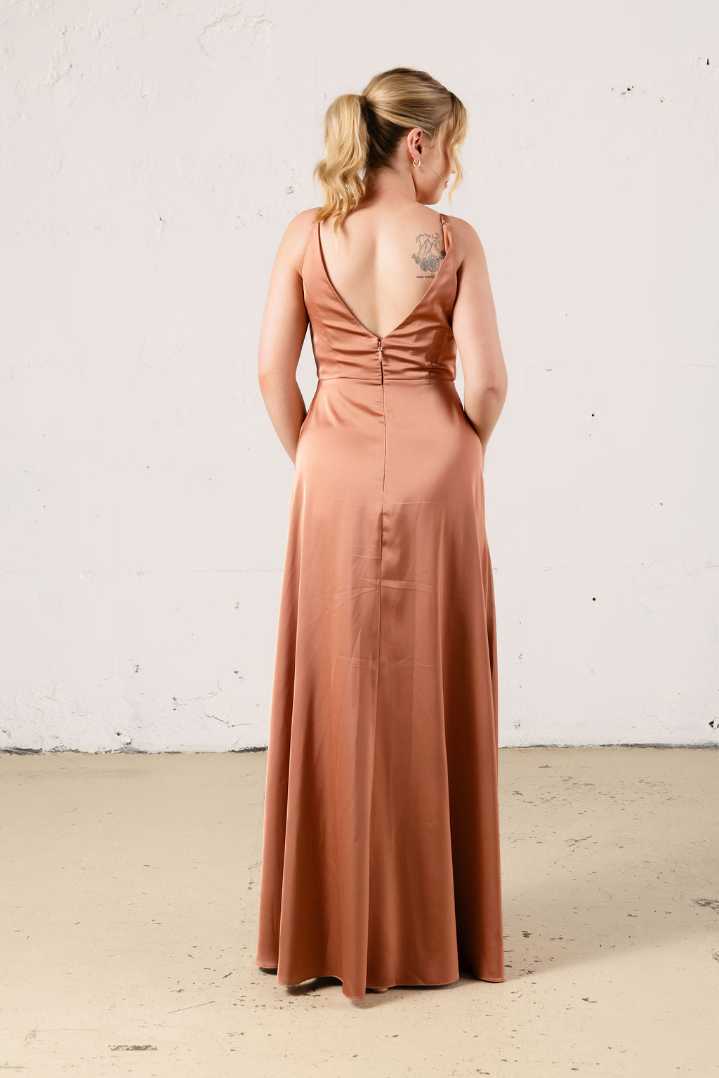 Lila Satin Dress - Dress - JOUNE