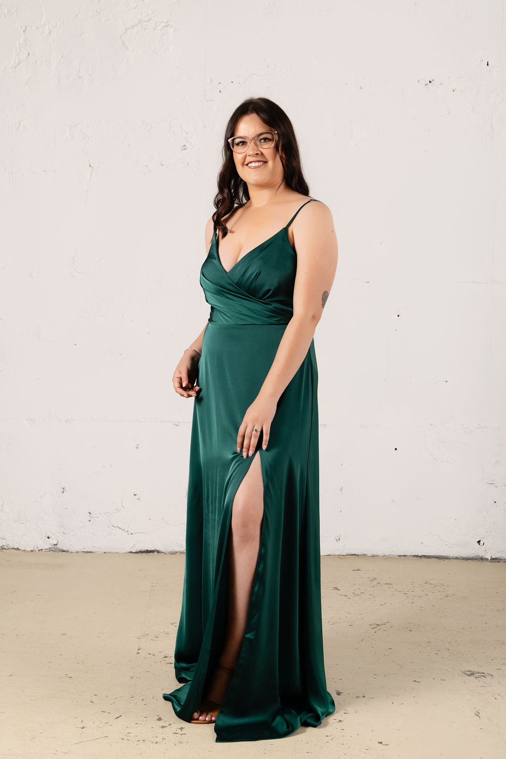 Lila Satin Dress - Dress - JOUNE