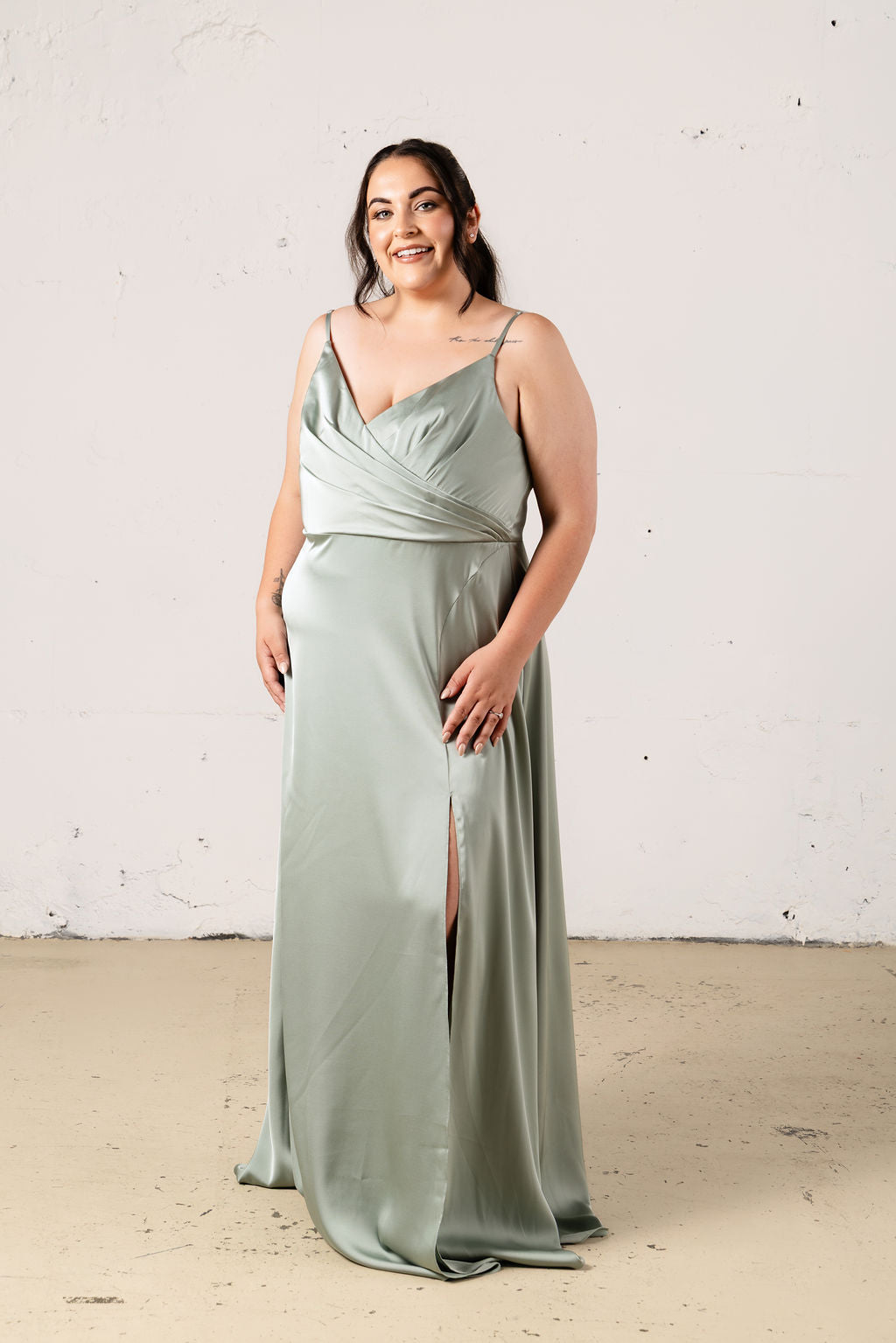 Lila Satin Dress - Dress - JOUNE