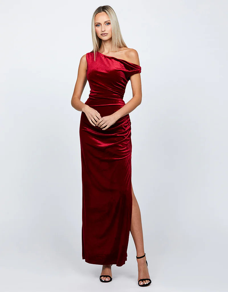 Claudine Off Shoulder Maxi - Honey Fawn Boutique