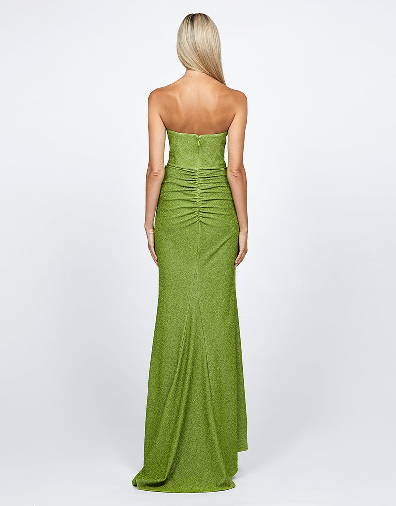 Lynndon Scoop High Split Maxi - Honey Fawn Boutique