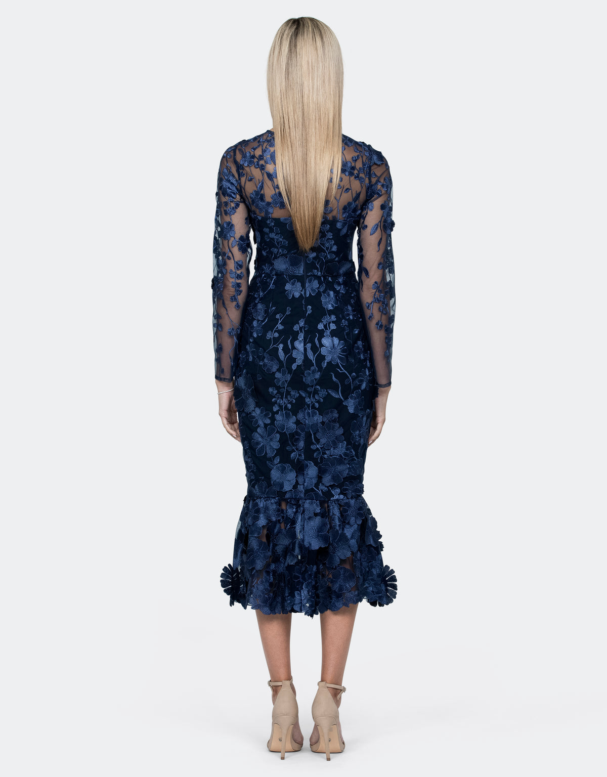 Caridee Sleeved Floral Midi - Dress - Bariano