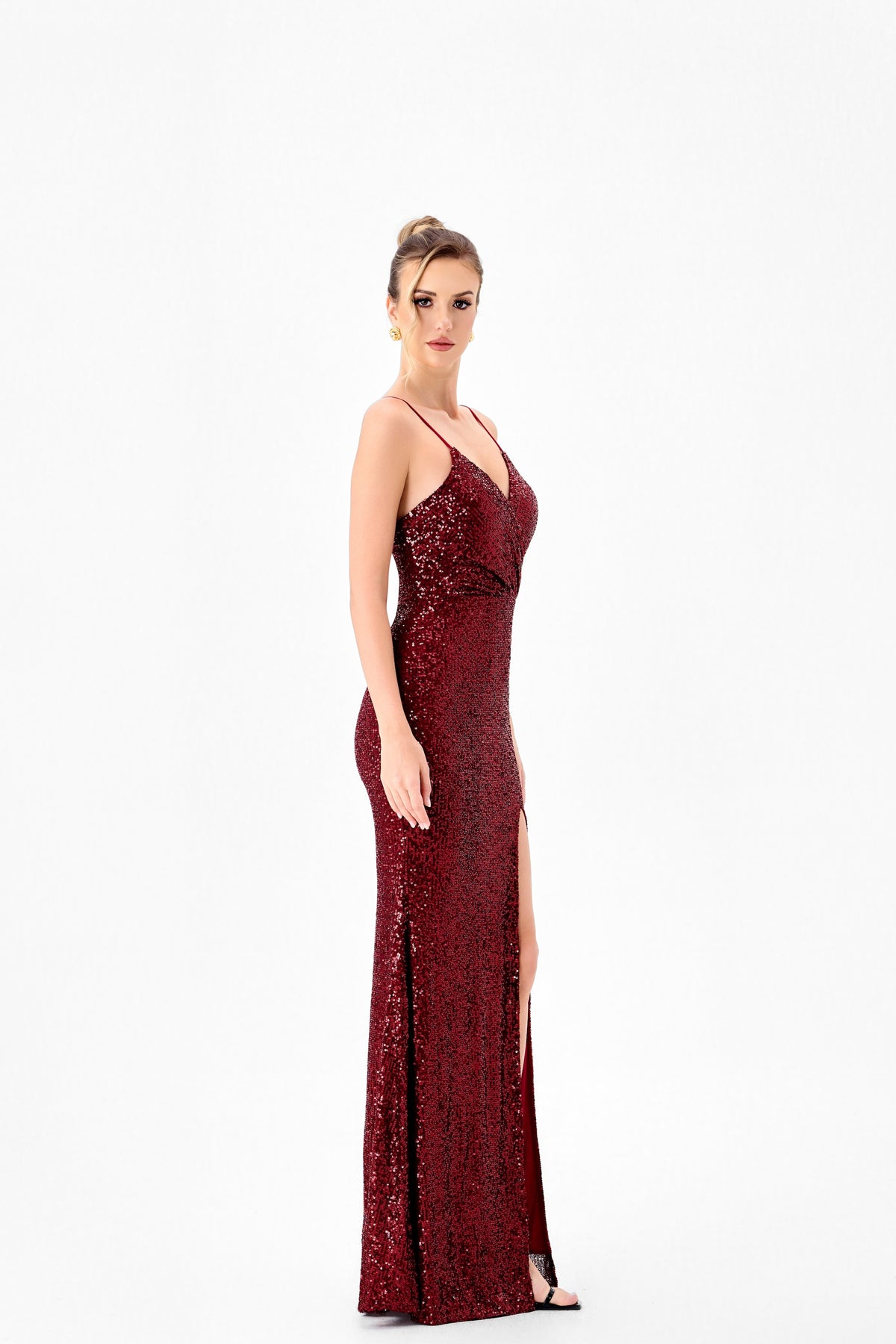 Drew High Split Gown