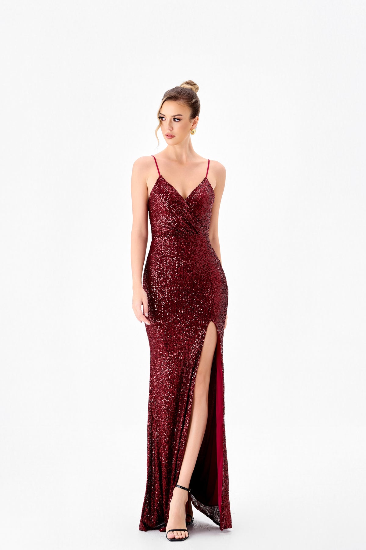 Drew High Split Gown