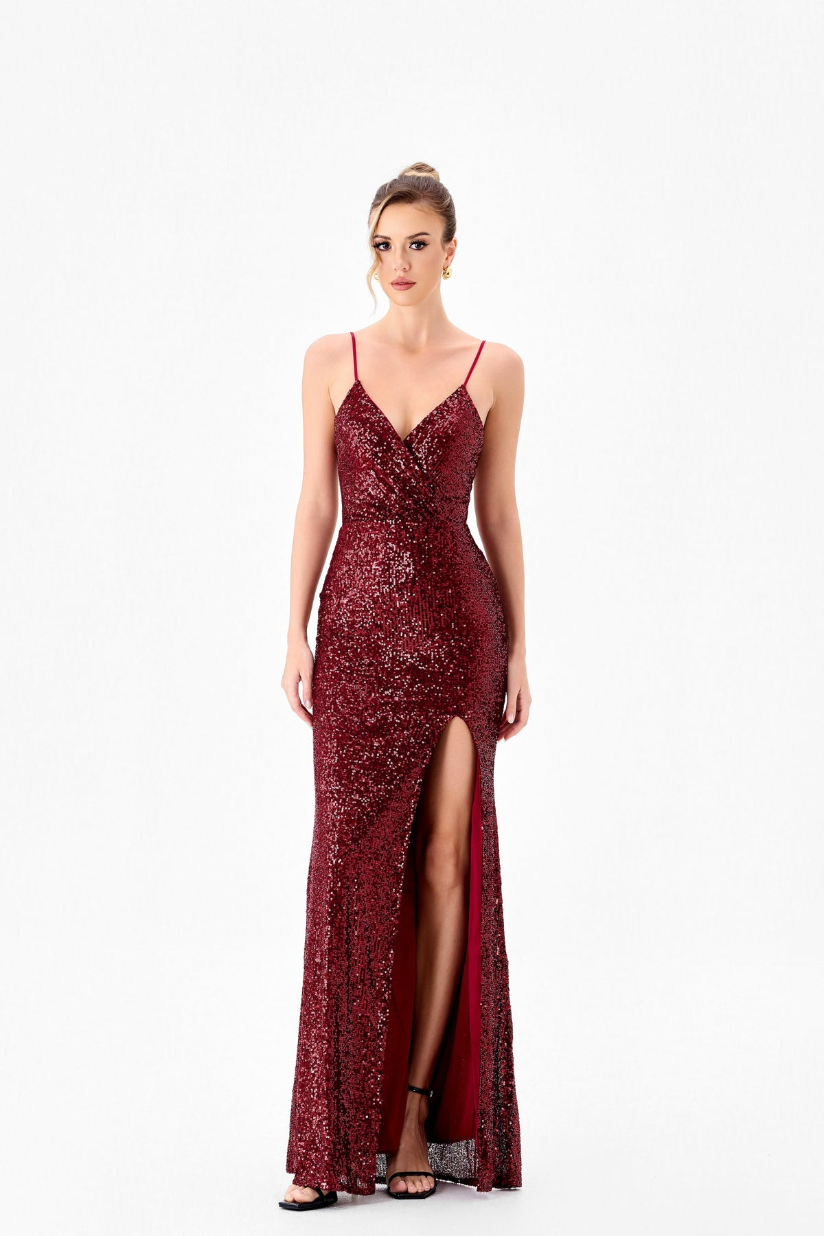 Drew High Split Gown