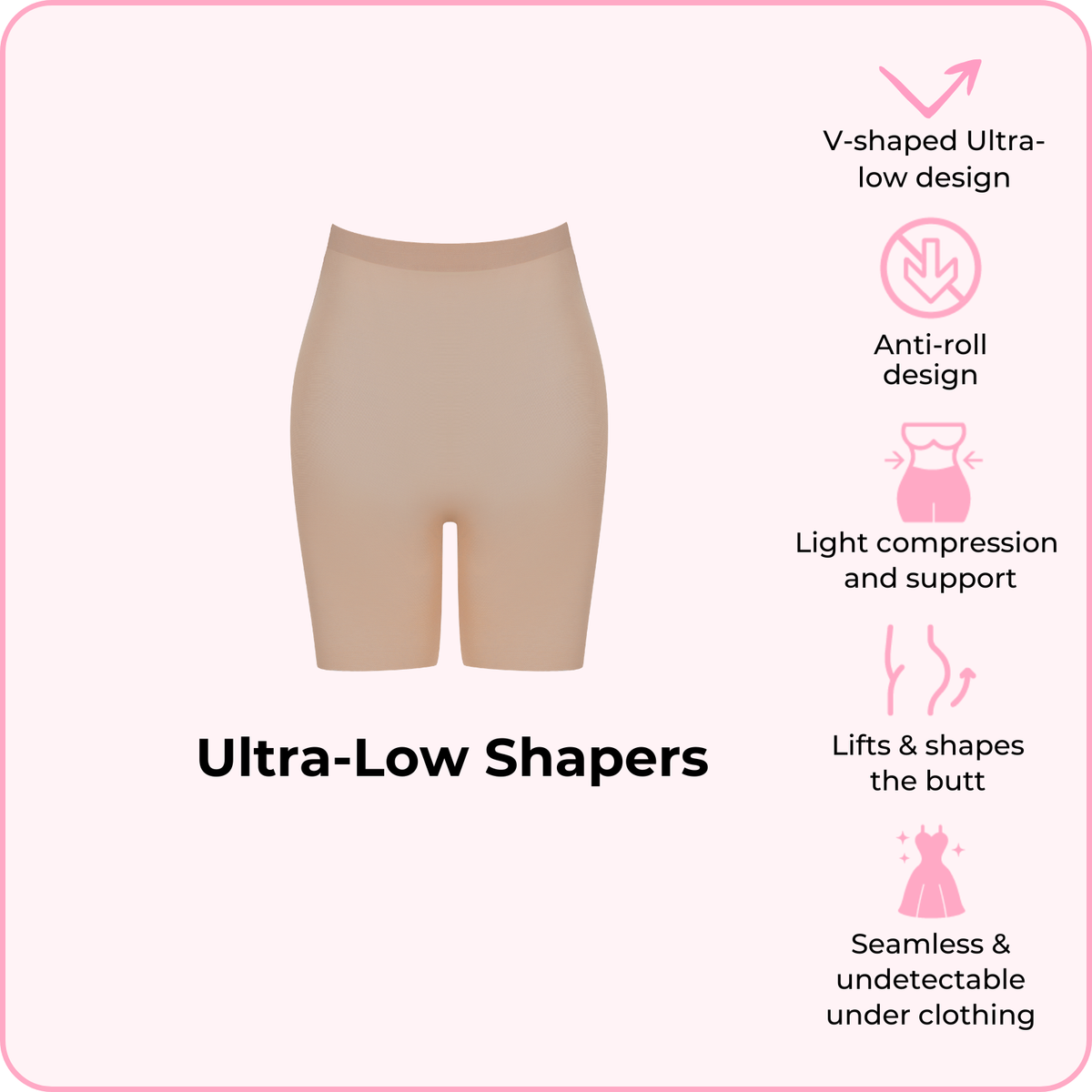 BOOMBA Low-back Shapers Shorts - Accessory - BOOMBA