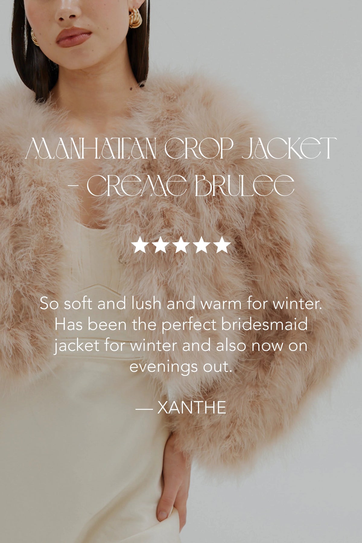 Manhattan Crop Jacket Crème Brulee
